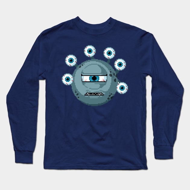 Beholder pixel art Long Sleeve T-Shirt by PXLFLX